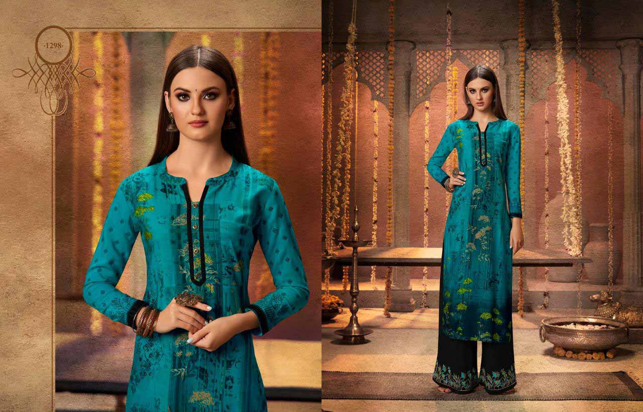 Chambor Vol-7 Kajree Rayon Palazzo Embroidery Kurti Chambor Vol-7 Kajree Rayon Palazzo Embroidery Kurti